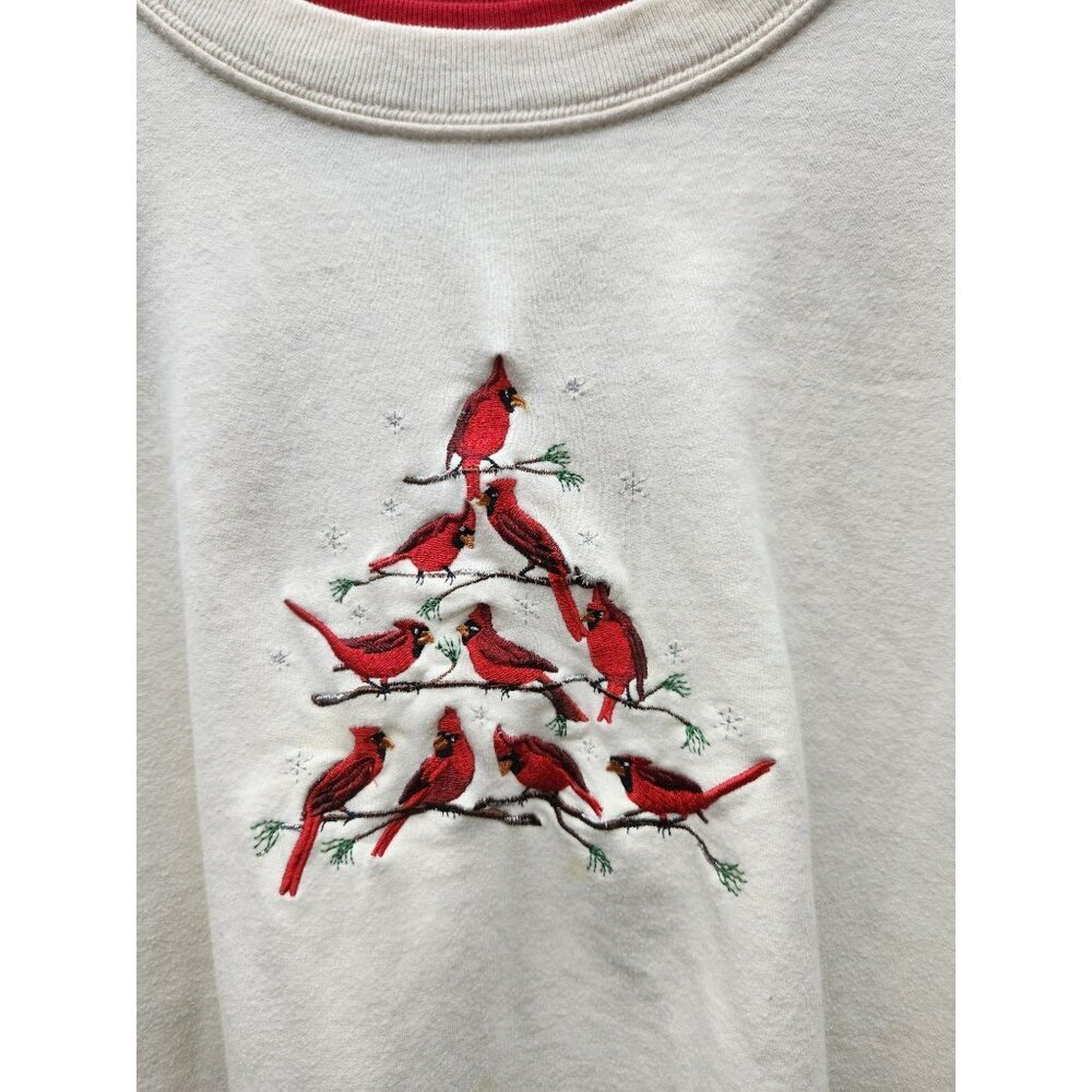 Vintage MC Sportswear Cardinal Embroidered Crewneck Sweatshirt X-Large 60% Cotto - Picture 2 of 5
